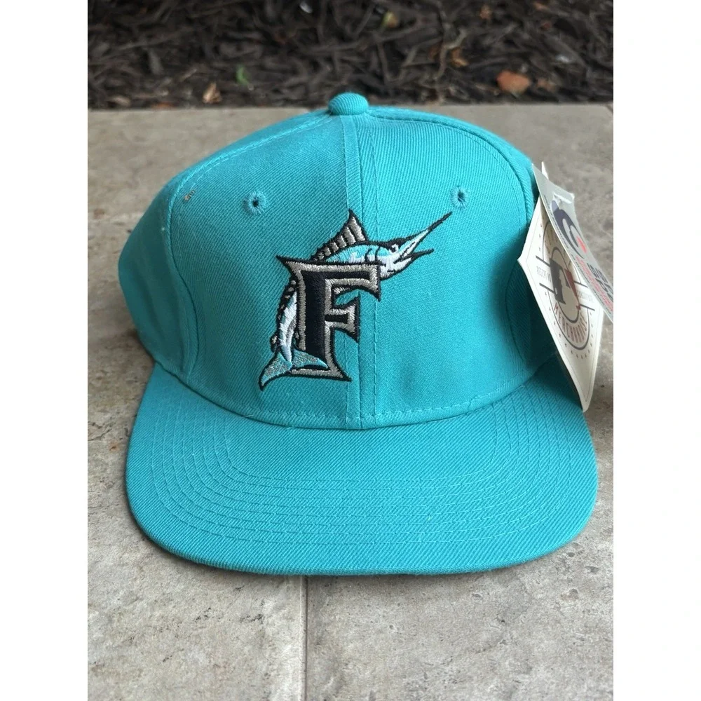 Vintage Florida Marlins Sports Specialties⭐️MLB 90s Fitted Hat⭐️Size 7 3/8 Cap